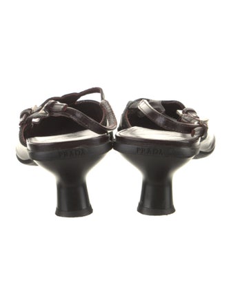 Prada Leather Slingback Pumps
