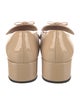 Prada Patent Leather Bow Accents Pumps