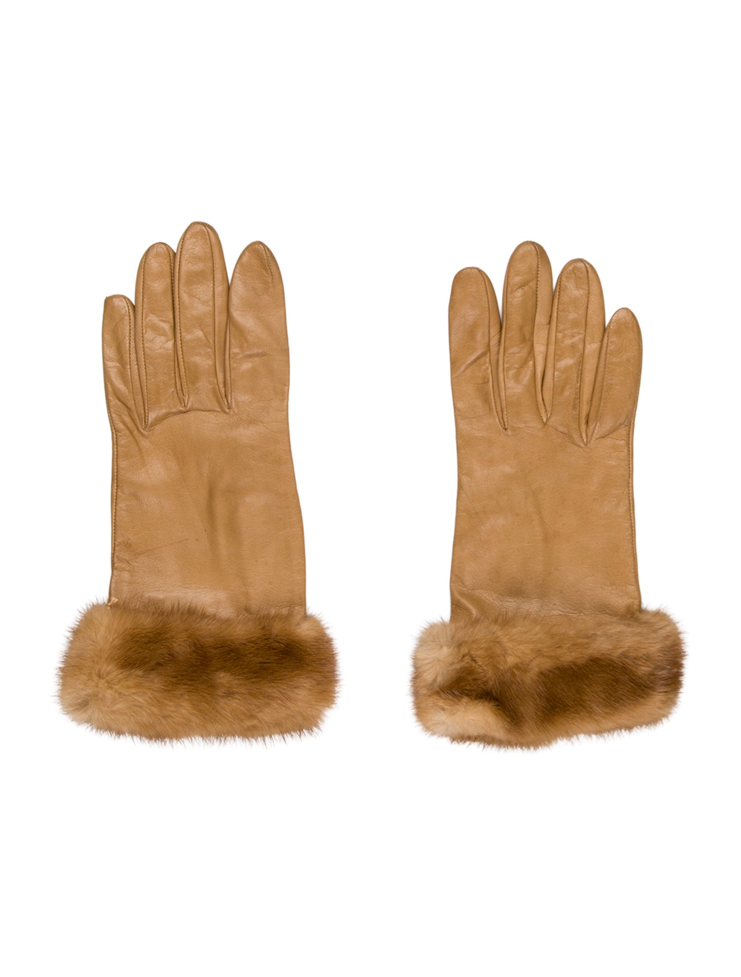 Prada Leather Winter Gloves
