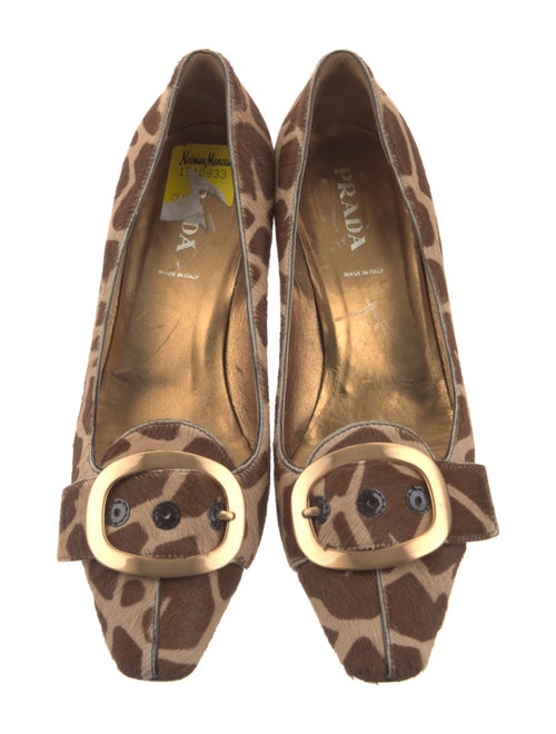 Prada Ponyhair Animal Print Pumps