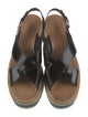 Prada Leather Striped Espadrilles