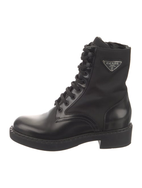 Prada Leather Combat Boots
