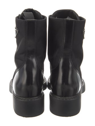 Prada Leather Combat Boots