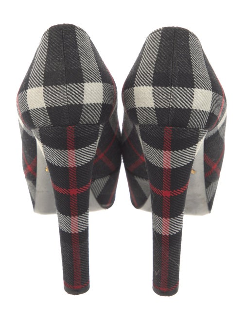 Prada Plaid Print Pumps