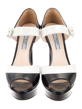 Prada Leather D'Orsay Pumps