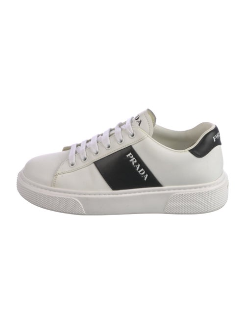 Prada Leather Colorblock Pattern Sneakers