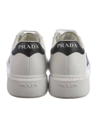 Prada Leather Colorblock Pattern Sneakers