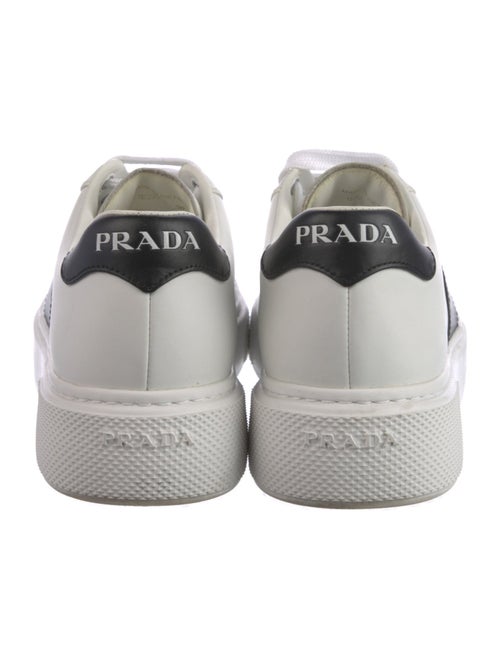 Prada Leather Colorblock Pattern Sneakers
