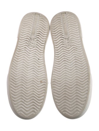 Prada Leather Colorblock Pattern Sneakers