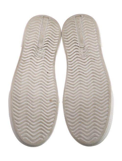 Prada Leather Colorblock Pattern Sneakers