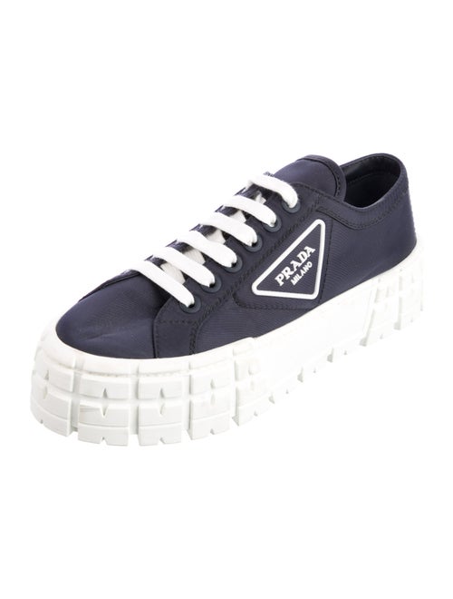 Prada Nylon Graphic Print Sneakers
