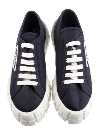 Prada Nylon Graphic Print Sneakers