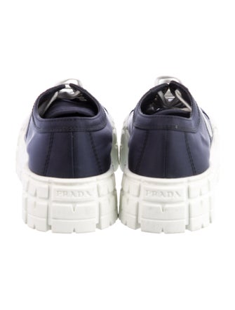 Prada Nylon Graphic Print Sneakers
