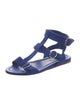 Prada Suede T-Strap Sandals