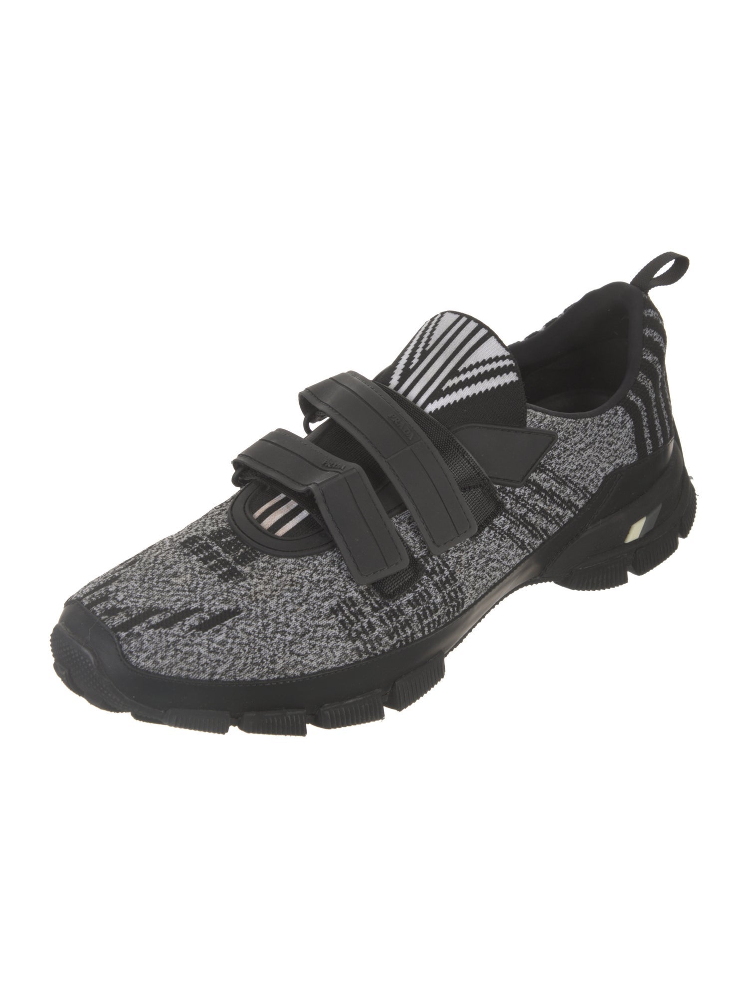 Prada Tweed Pattern Sneakers