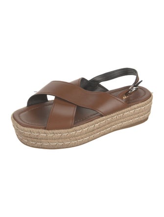 Prada Leather Espadrilles