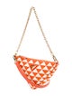 Prada Enameled Metal Triangle Triangle