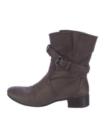Prada Leather Moto Boots