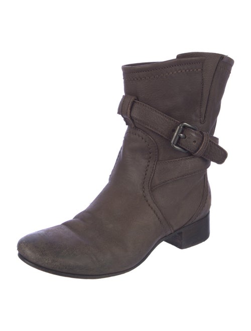 Prada Leather Moto Boots