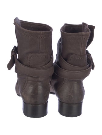 Prada Leather Moto Boots