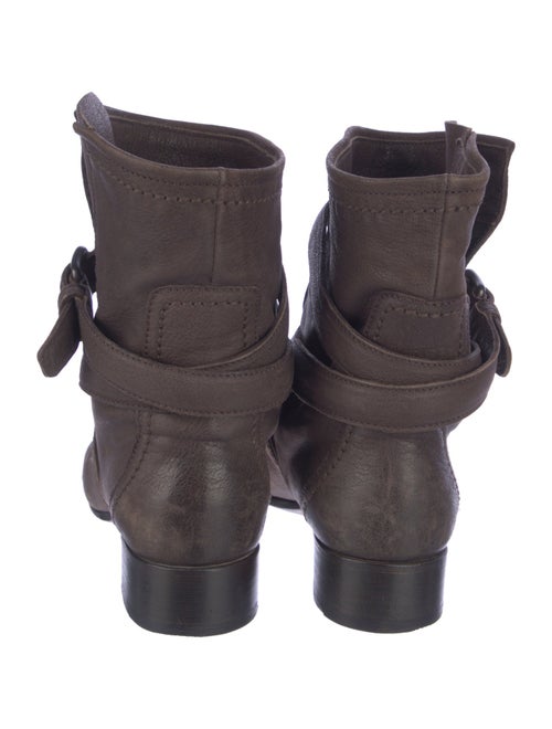 Prada Leather Moto Boots