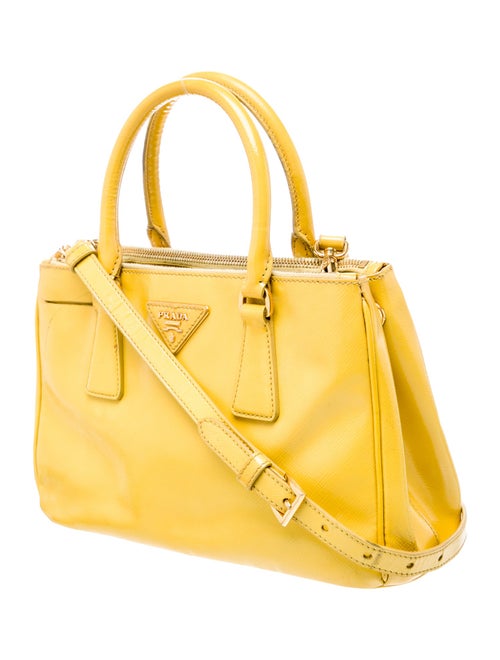 Prada Saffiano Leather Galleria Double Zip Small