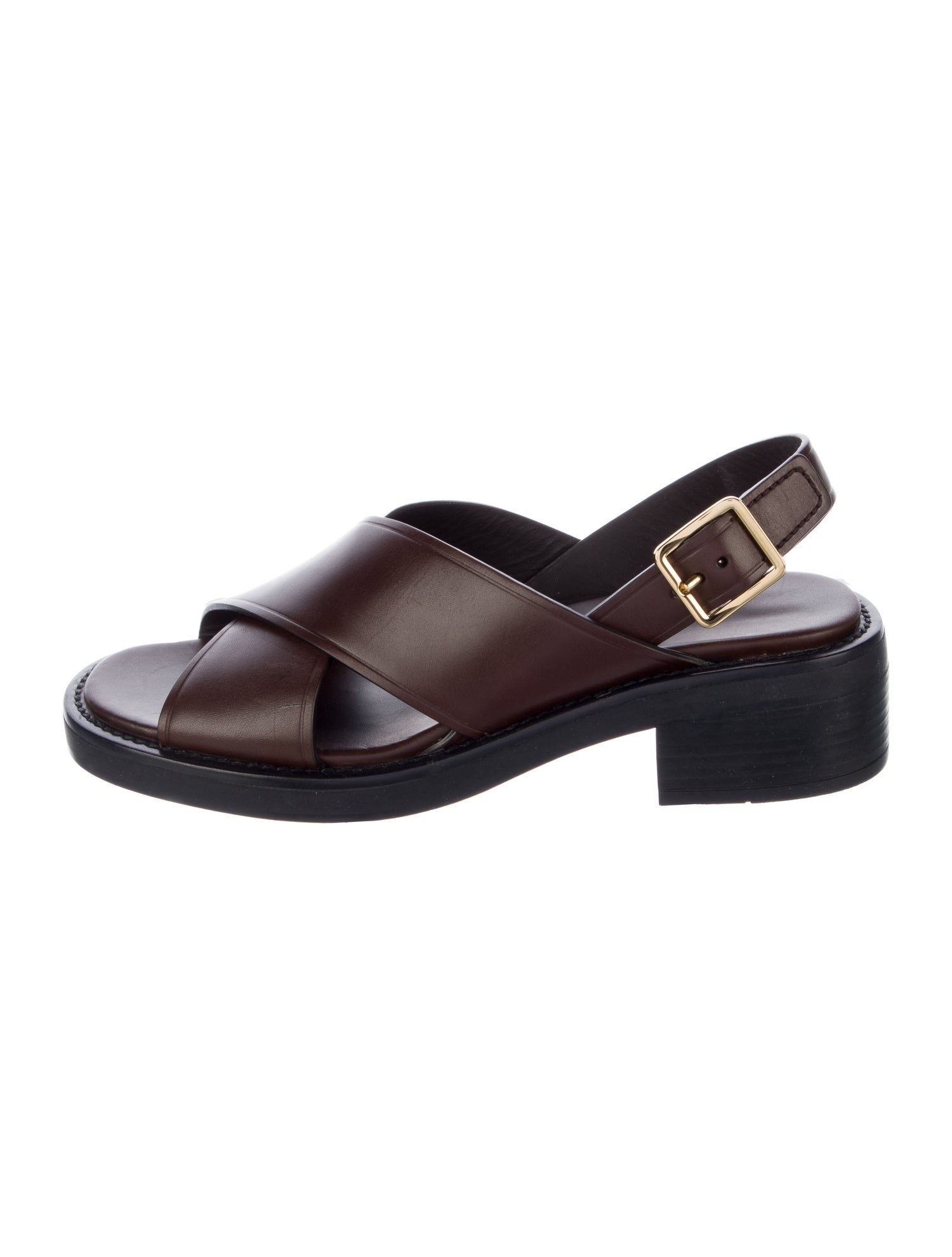 Prada Leather Slingback Sandals