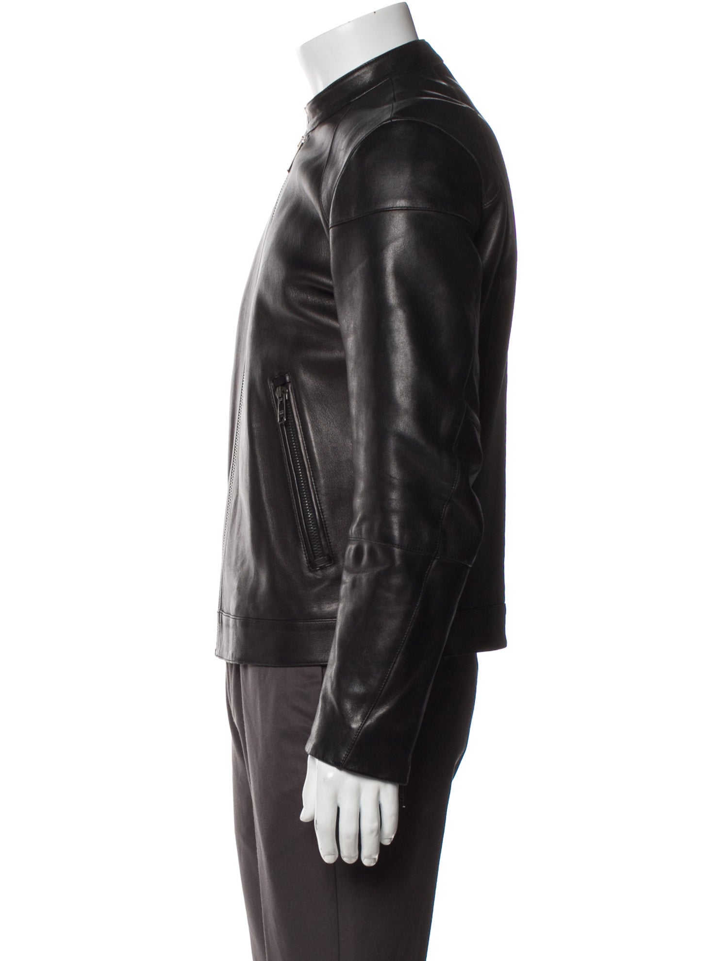 Prada 2015 Lamb Leather Moto Jacket