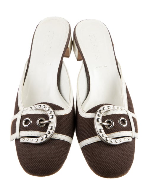 Prada Colorblock Pattern Mules