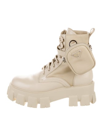 Prada Leather Combat Boots