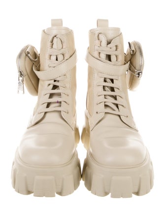 Prada Leather Combat Boots