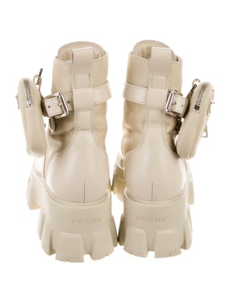 Prada Leather Combat Boots