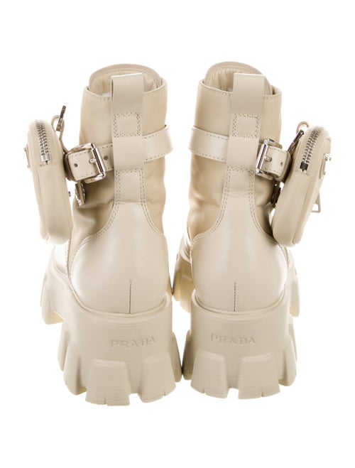 Prada Leather Combat Boots
