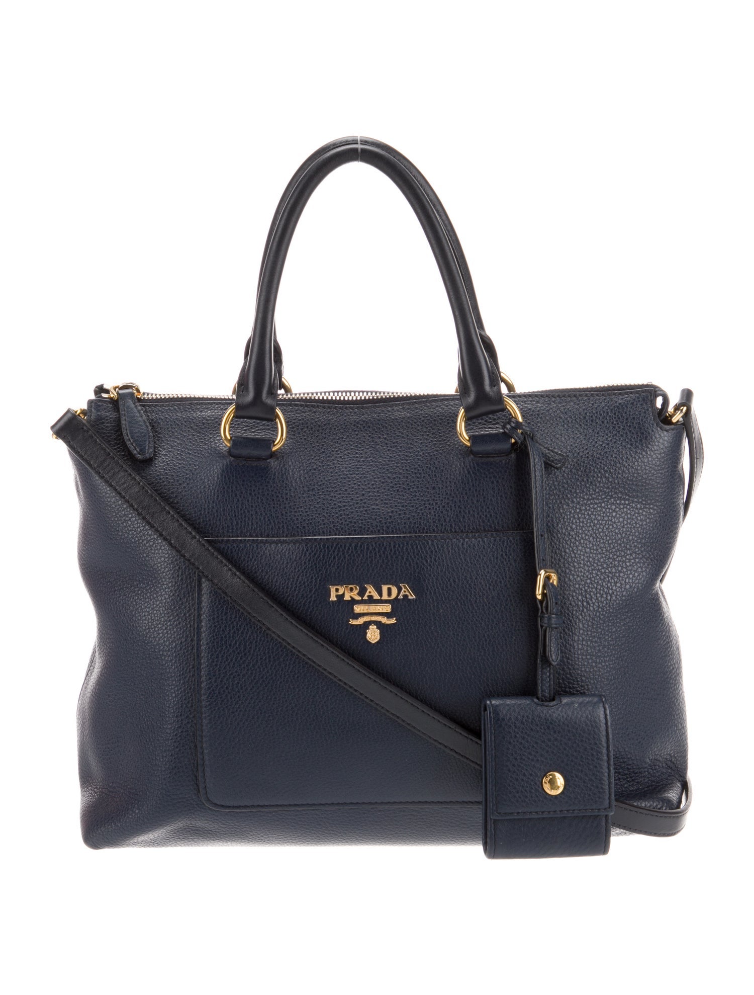 Prada Vitello Daino Leather Top Handle Bag