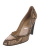 Prada Snakeskin Animal Print Pumps