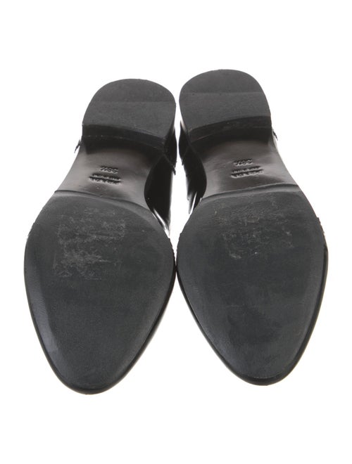 Prada Patent Leather Tassel Accents Loafers