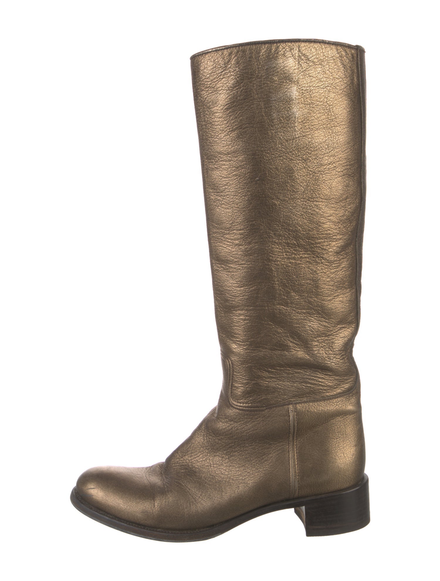 Prada Leather Riding Boots