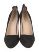 Prada Suede Ruffle Embellishment Pumps