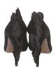 Prada Suede Ruffle Embellishment Pumps