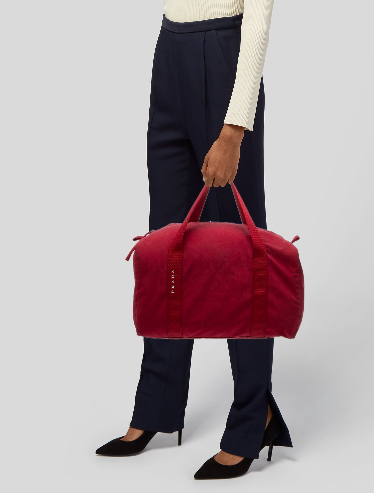 Prada Sport Canvas Weekender Bag