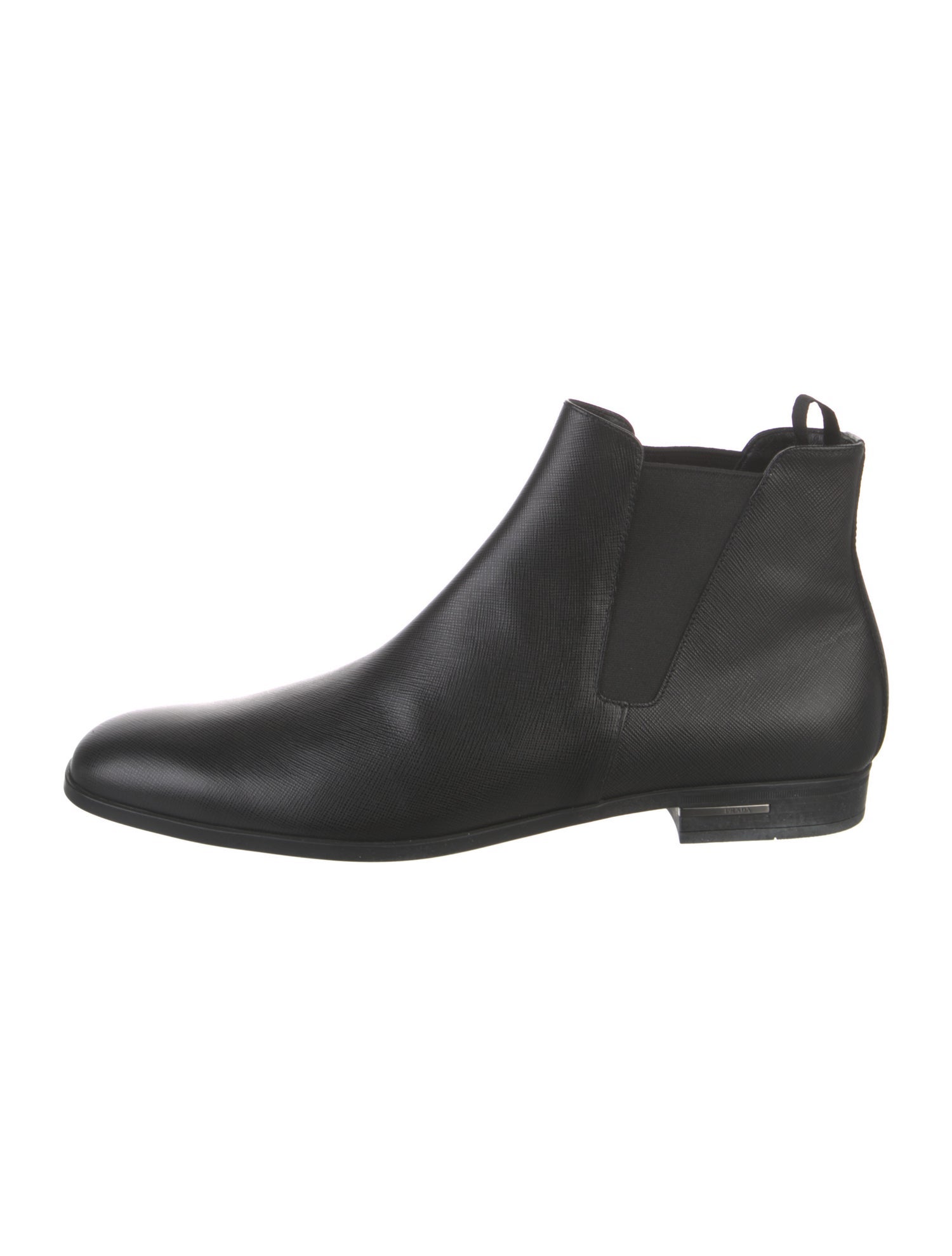 Prada Saffiano Leather Leather Chelsea Boots