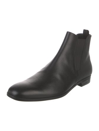 Prada Saffiano Leather Leather Chelsea Boots