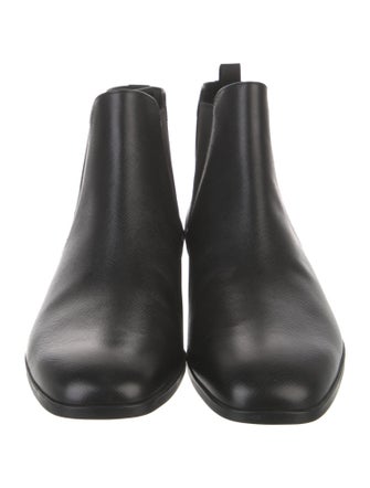Prada Saffiano Leather Leather Chelsea Boots