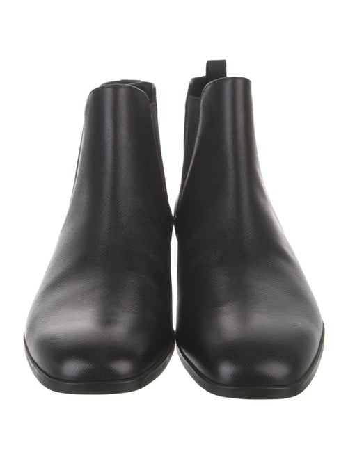 Prada Saffiano Leather Leather Chelsea Boots