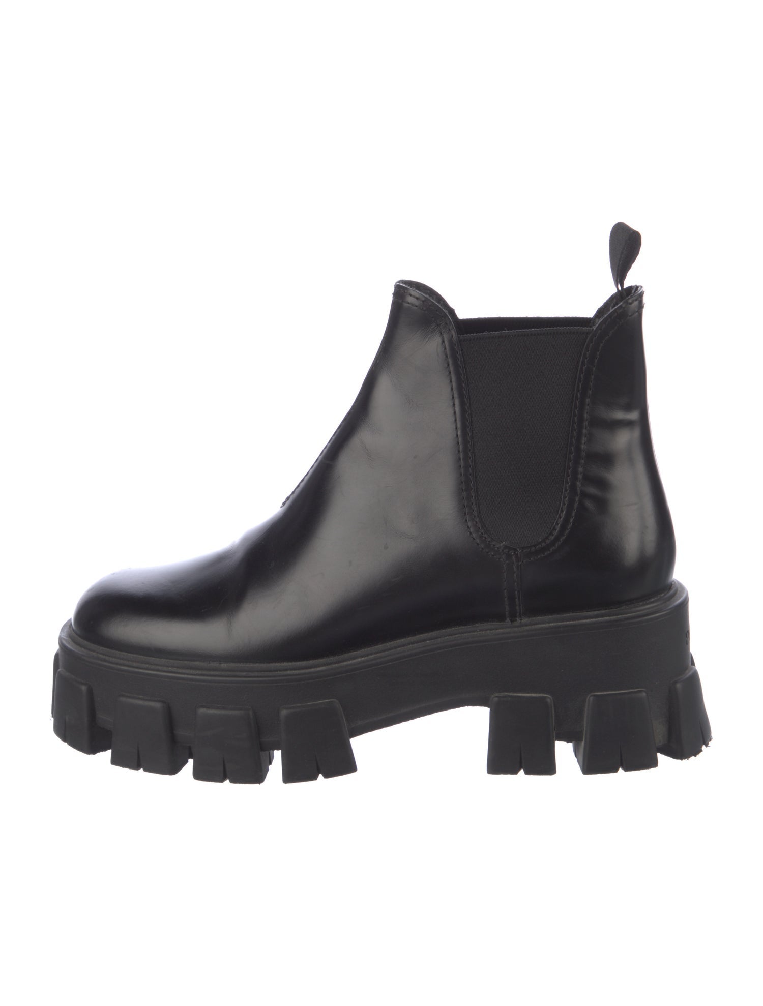 Prada Leather Chelsea Boots