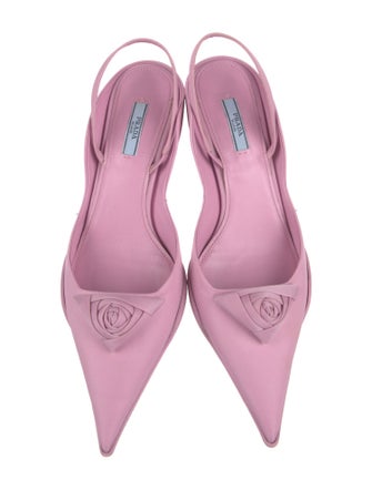 Prada Nylon Slingback Pumps