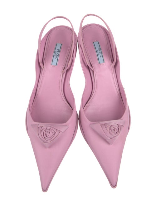 Prada Nylon Slingback Pumps