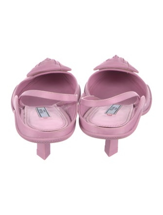Prada Nylon Slingback Pumps