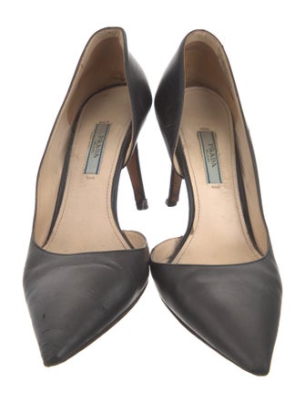 Prada Leather D'Orsay Pumps