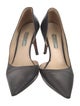 Prada Leather D'Orsay Pumps